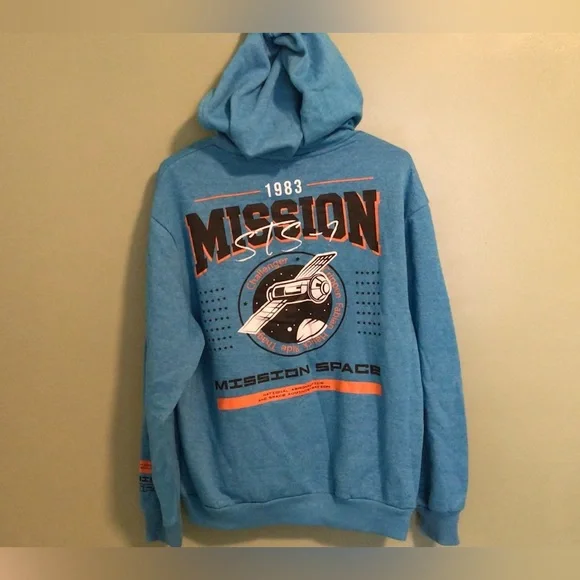 NASA Blue Men's Hoodie - Picture 3 of 4